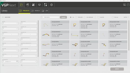 Tube bending program library Tube bending program library